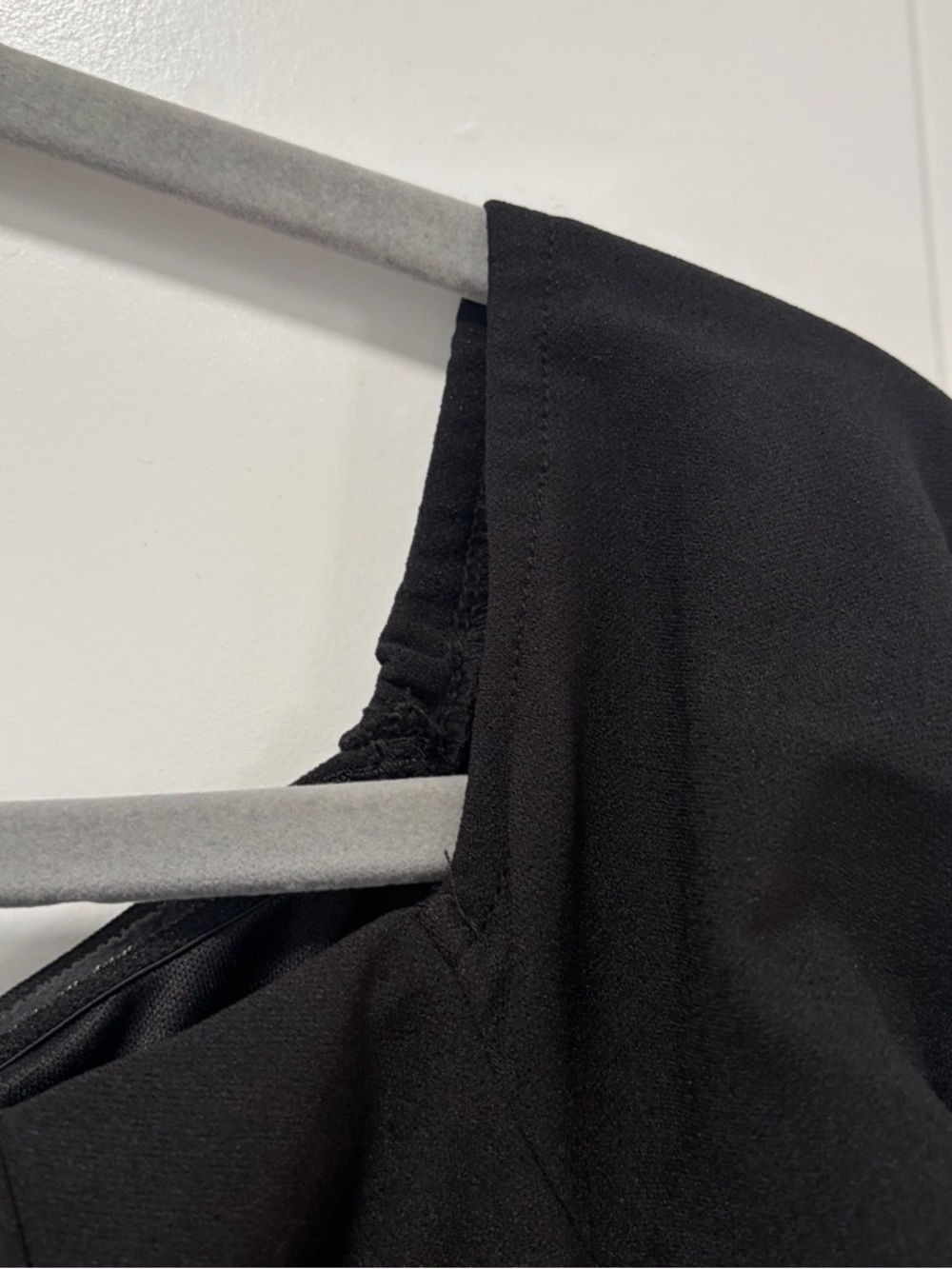 Lulus Infinitely Elegant NWT size Large Black Long Sleeve Maxi Dress Square Neck - Picture 4 of 13
